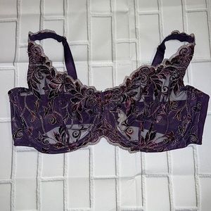 Soma floral embroidered bra size 40C